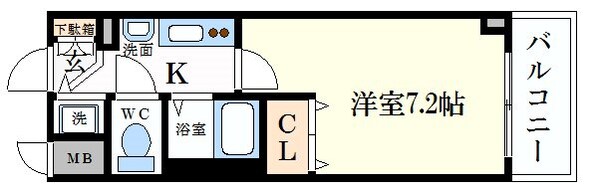 プレサンス本町プライムの物件間取画像